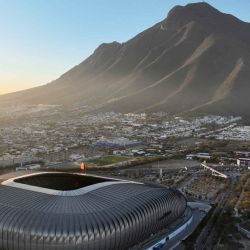 Vista aérea del Estadio BBVA en Monterrey, Nuevo León, México. Foto de Julio Cesar AGUILAR / AFP | Foto:AFP