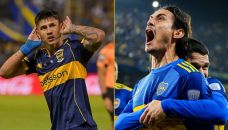 Adam Bareiro y Edinson Cavani