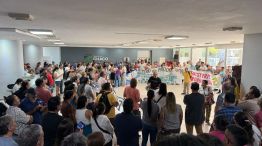 Reclamos de trabajadores del Ministerio de Producción