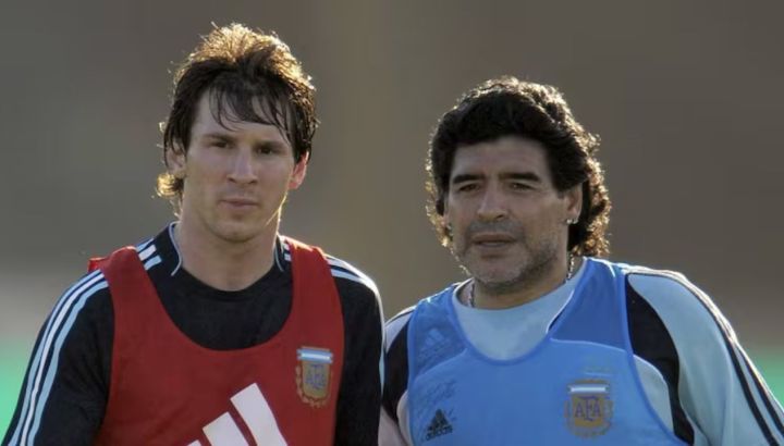 Lionel Messi recordó a Diego Maradona y sorprendió con una historia de 2005