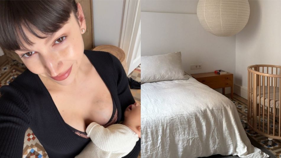 Úrsula Corberó junto a su hijo Dante