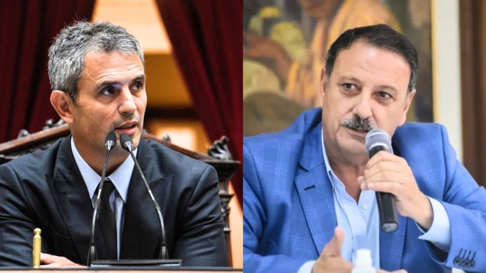 Martín Menem, diputado de La Libertad Avanza, y Ricardo Quintela, gobernador de La Rioja