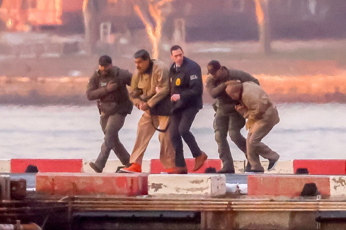 Ousted Venezuelan President Nicolas Maduro ahead of his appearance in federal court in New York, on Jan. 5.