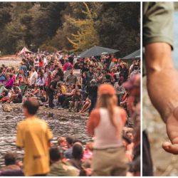 Competencia de sapitos. | Foto:Patagonia