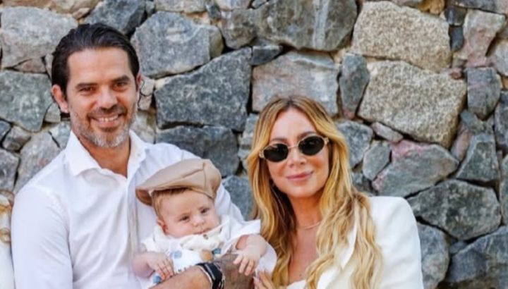 Así fue el bautismo de Joaquín, el hijo de Fernando Gago y Vero Laffitte: al aire libre y con familia ensamblada 