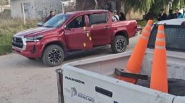 La camioneta que manejaba Matías Peralta cuando fue asesinado en Mar del Plata.