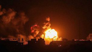 Bombardeado la capital de Afghanistan , Kabul 20260226