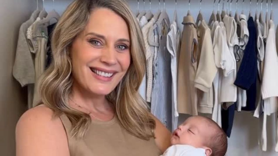 Rocío Marengo y su hijo Isidro Fort