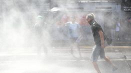 Incidentes frente al Congreso por la Reforma Laboral.