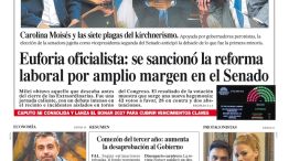 La tapa del Diario PERFIL del sábado 28 de febrero de 2026