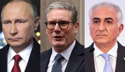 Vladimir Putin, Keir Starmer y Reza Pahlevi 28022026