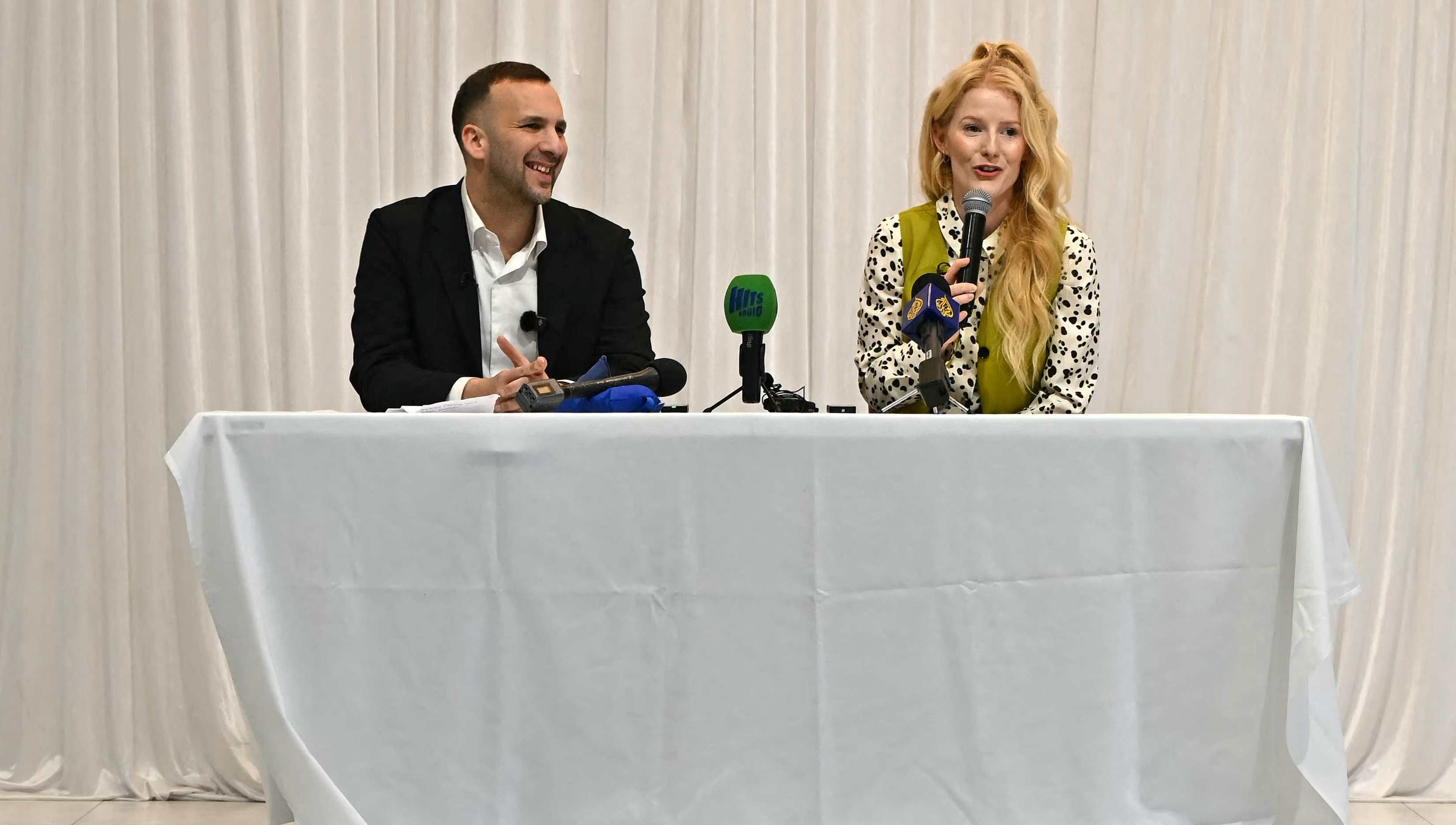 Hannah Spencer y Zack Polanski, líder del Partido Verde.