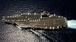 El portaaviones US Abraham Lincoln.