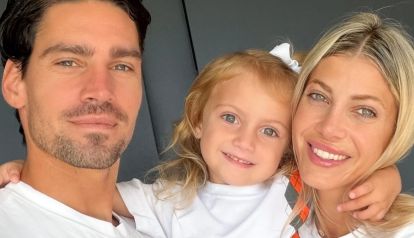 Cande Ruggeri y Nicolás Maccari con su hija Vita