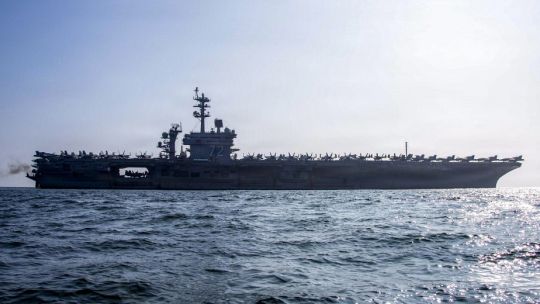 El portaaviones US Abraham Lincoln.