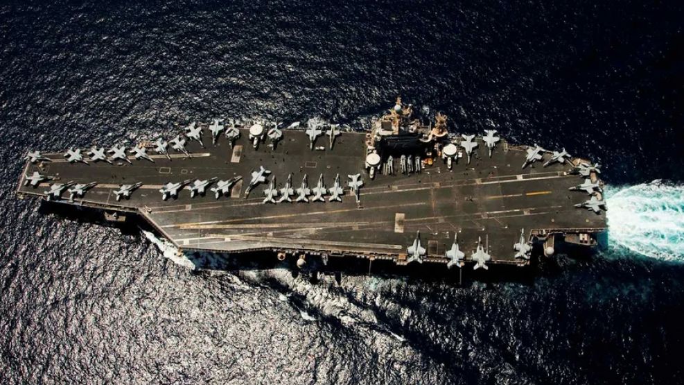 El portaaviones US Abraham Lincoln.