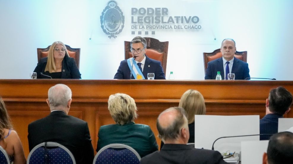 Leandro Zdero en el inicio de las sesiones ordinarias