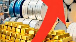 Barriles de petróleo y lingotes de oro: suben impulsados por el conflicto en oriente medio. 