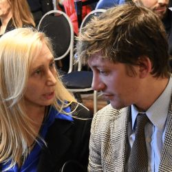 Karina y Caputo | Foto:CEDOC