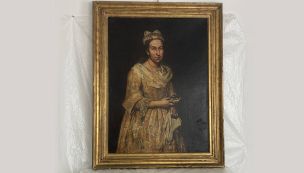 El Retrato de una dama de Giuseppe Ghislandi 03033036