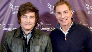 Javier Milei y Diego Santilli