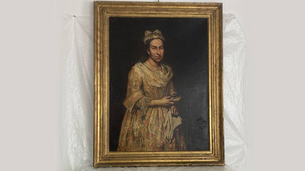 El Retrato de una dama de Giuseppe Ghislandi 03033036