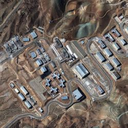 Esta imagen de satélite proporcionada muestra daños en la base de misiles Garmdarah en el norte de Irán. Foto de AFP | Foto:AFP