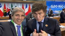 Javier Milei y Luis Caputo