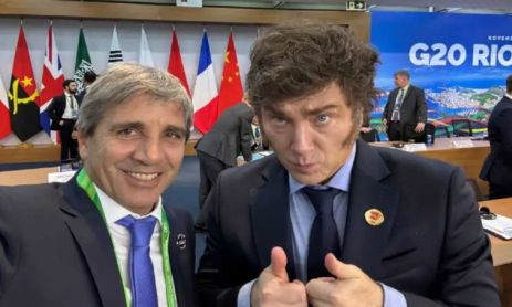 Javier Milei y Luis Caputo