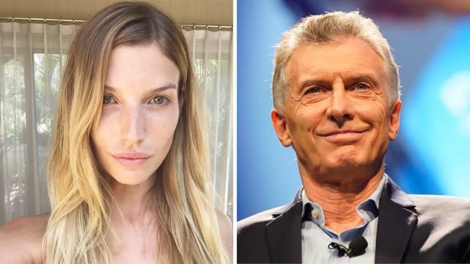 Chloé Bello y Mauricio Macri