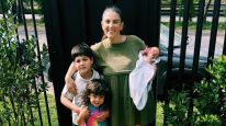 Juana Repetto y sus hijos