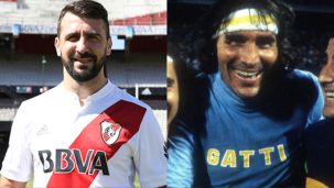 Lucas Pratto y Hugo Orlando Gatti