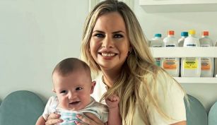 Alejandra Maglietti y su hijo Manu