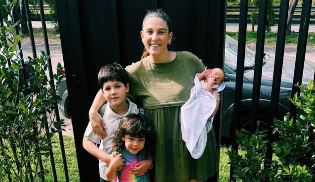 Juana Repetto y sus hijos