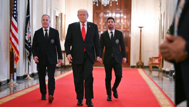 Donald Trump homenajea a Lio Messi y al Inter Miami en la Casa Blanca
