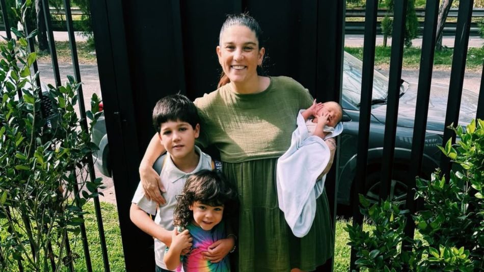 Juana Repetto y sus hijos