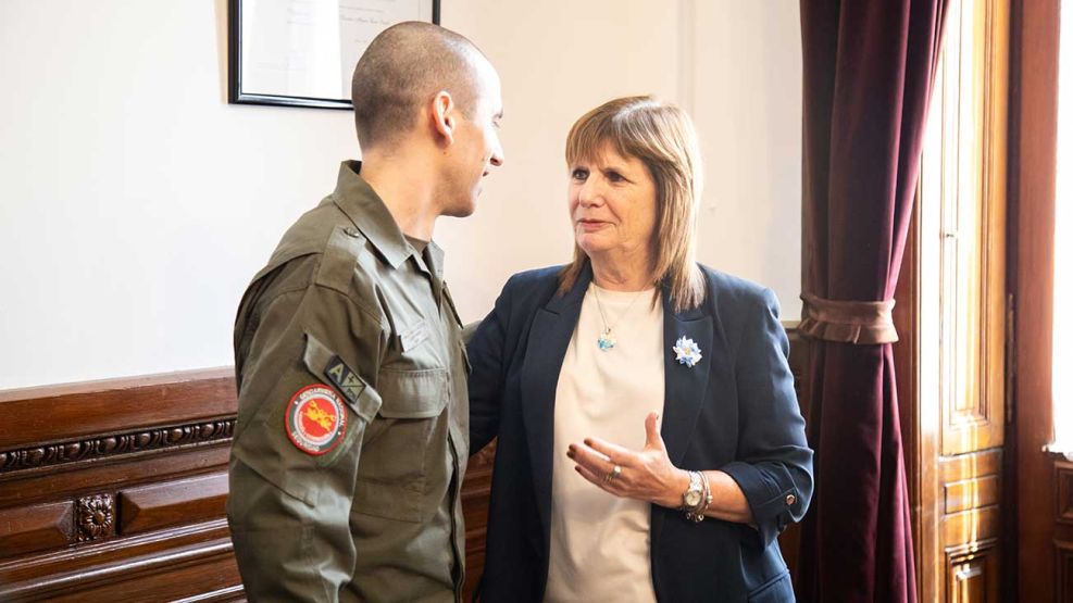 Patricia Bullrich recibió al gendarme Nahuel Gallo 05032026
