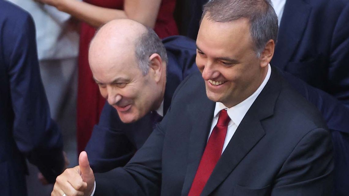 Deregulation and State Transformation Federico Sturzenegger andCabinet Chief Manuel Adorni.