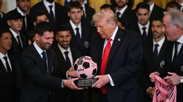 Donald Trump y Lionel Messi en la Casa Blanca
