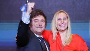 Javier Milei y Karina Milei