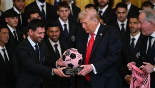 Donald Trump y Lionel Messi en la Casa Blanca