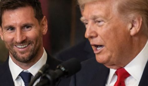 Lionel Messi y Donald Trump