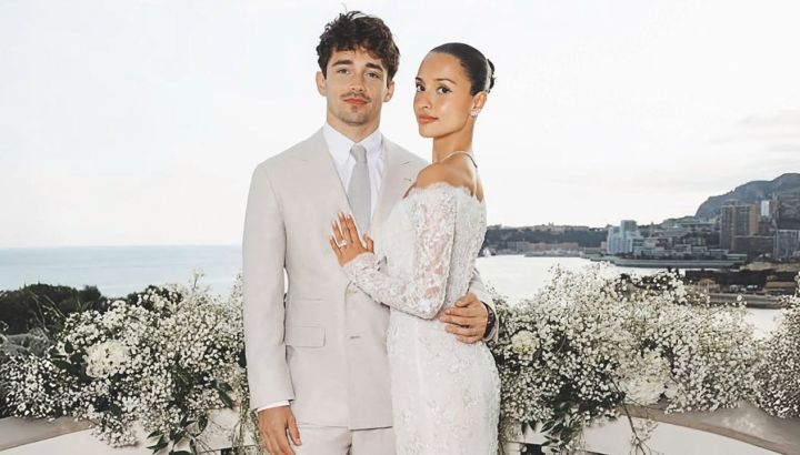 Charles Leclerc y Alexandra Saint Mleux se casaron en Mónaco: todas las fotos 