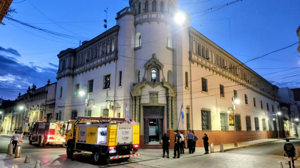 incendio en el ministerio de hacienda