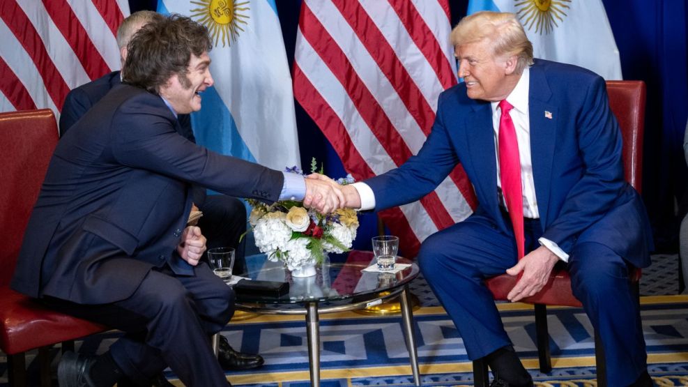 Javier Milei y Donald Trump