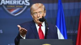El presidente estadounidense Donald Trump en la cumbre Esucdo de las Américas