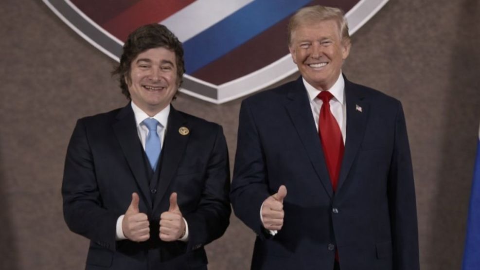 El presidente de Estados Unidos, Donald Trump, recibió a Javier Milei en la "Cumbre Escudos de las Américas"