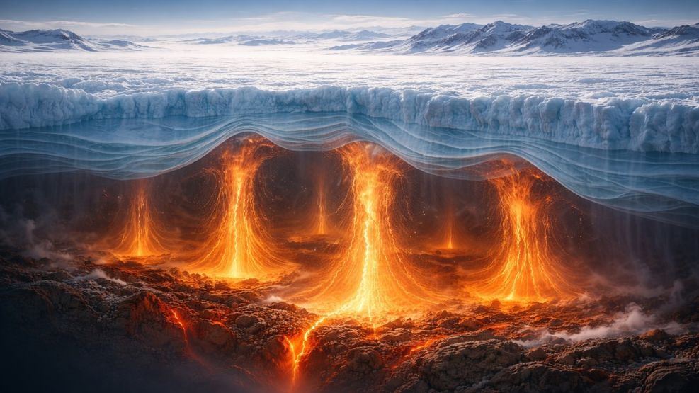 Simulación del hielo profundo en Groenlandia