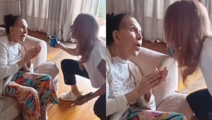 Iliana Calabró celebró el alta médica de su mamá con un especial video: "Sus oraciones le han llegado"