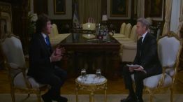 Javier Milei con Luis Majul